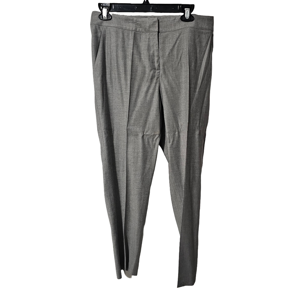 St. John Gray Straight Leg Dress Pants Size 8